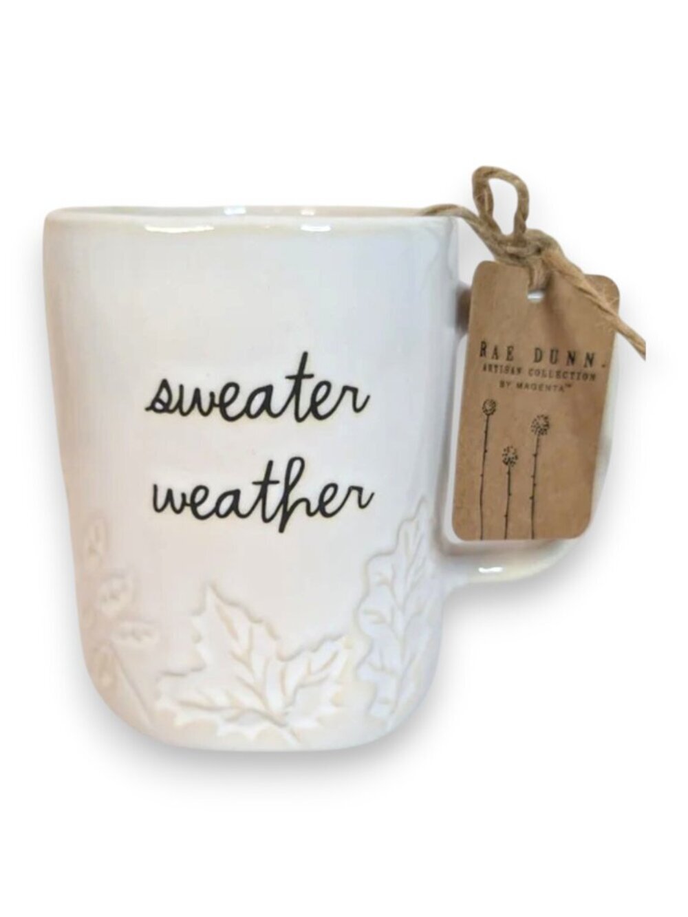 Rae Dunn Sweater Weather Double Sided Mug